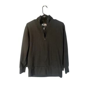 Victoria Sport Women’s Black White Logo Back Quarter-Zip Pullover Sweatshirt XS